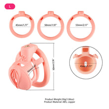 Load image into Gallery viewer, Sevanda 3D Printed Pink Pride Chastity Cage - Metalchastity