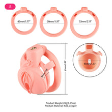 Load image into Gallery viewer, Sevanda 3D Printed Pink Pride Chastity Cage - Metalchastity