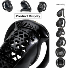 Load image into Gallery viewer, 3D Printed Resin Chastity Cage with 4 Ring Sizes