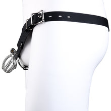 Lade das Bild in den Galerie-Viewer, Chainmail Steel Chastity Cage with Belt - 7