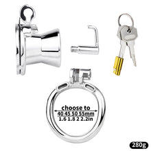 Charger l'image dans la galerie, Inverted Prince Albert Piercing Chastity Cage - Metalchastity
