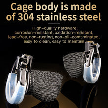 Charger l'image dans la galerie, Adjustable Chainmail Chastity Cage 5
