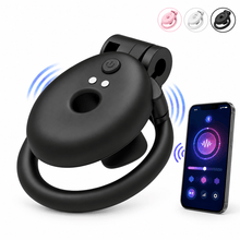 Charger l'image dans la galerie, App-Controlled Flat Negative Vibrating Chastity Cage