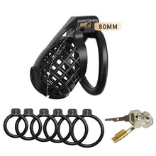 Load image into Gallery viewer, Black Mesh Vent Chastity Device