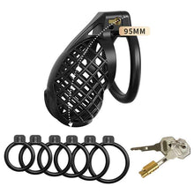 Load image into Gallery viewer, Black Mesh Vent Chastity Device