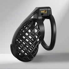 Load image into Gallery viewer, Black Mesh Vent Chastity Device product photo - chastity device by MetalChastity