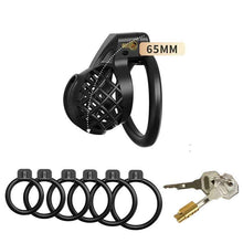 Load image into Gallery viewer, Black Mesh Vent Chastity Device
