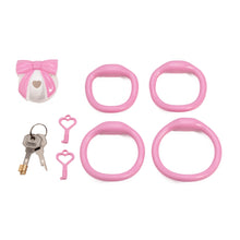 Load image into Gallery viewer, Bowknot Lid Chastity Cage Invisible