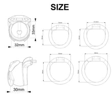 Load image into Gallery viewer, Bowknot Lid Chastity Cage Invisible