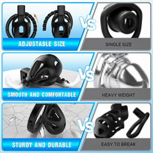 Lade das Bild in den Galerie-Viewer, Chastity Cage with 8 Adjustable Cock Ring