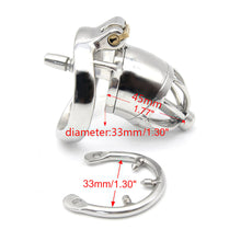 Load image into Gallery viewer, Chastity Cage With Penis Plug