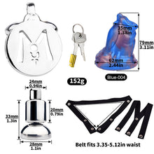 Charger l'image dans la galerie, Cock Block Device With Monster Dildo - Metalchastity