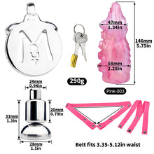 Charger l'image dans la galerie, Cock Block Device With Monster Dildo - Metalchastity