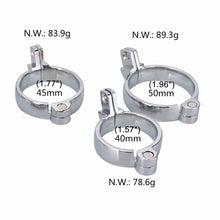 Charger l'image dans la galerie, Cock Cage With Catheter With 3 Rings - Metalchastity
