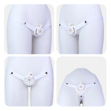 Load image into Gallery viewer, Diamond Flat Chastity Cage product photo - chastity cage by MetalChastity