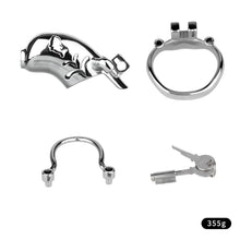 Lade das Bild in den Galerie-Viewer, Dolphin Steel Chastity Cage with Anti-ring Removable - 1