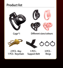 Load image into Gallery viewer, Double Small Chastity Cage Set