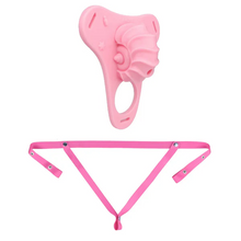Lade das Bild in den Galerie-Viewer, Fantasy Pink Conch Chastity Cage with Belt 22
