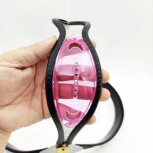 Lade das Bild in den Galerie-Viewer, Female Chastity Belt With Pink Transparent Panel - 2