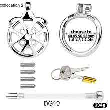 Load image into Gallery viewer, Flat Cock Cage With Removable Spikes