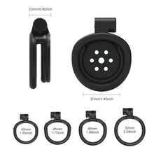 Charger l'image dans la galerie, Flat Gatling Chastity Cage - Metalchastity