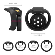 Charger l'image dans la galerie, Flat Gatling Chastity Cage - Metalchastity