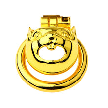 Lade das Bild in den Galerie-Viewer, Golden Flat Metal Chastity Device