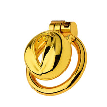 Lade das Bild in den Galerie-Viewer, Golden Flat Metal Chastity Device