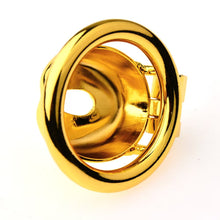 Lade das Bild in den Galerie-Viewer, Golden Flat Metal Chastity Device