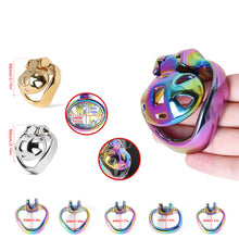 Lade das Bild in den Galerie-Viewer, HT-V4 Edelstahl-Keuschheitskäfig, superklein