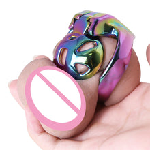 Lade das Bild in den Galerie-Viewer, HT-V4 Edelstahl-Keuschheitskäfig, superklein