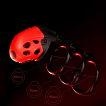 Lade das Bild in den Galerie-Viewer, Lockink Telescopic Shock Chastity Cage