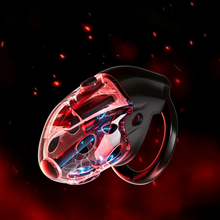 Lade das Bild in den Galerie-Viewer, Lockink Telescopic Shock Chastity Cage