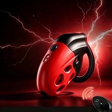 Lade das Bild in den Galerie-Viewer, Lockink Telescopic Shock Chastity Cage