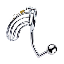 Charger l'image dans la galerie, Male Chastity Device With Anal Hook - Metalchastity