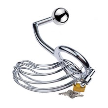 Charger l'image dans la galerie, Male Chastity Device With Anal Hook - Metalchastity