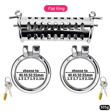 Charger l'image dans la galerie, Metal Double Ended Cock Cage - Metalchastity