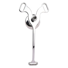 Lade das Bild in den Galerie-Viewer, Metal Feminizer Flying-V With Three-Way Auxiliary Belt - Metalchastity