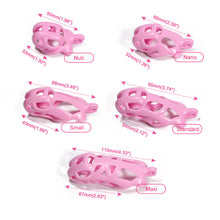 Lade das Bild in den Galerie-Viewer, Pink Cobra Chastity Cage - Metalchastity
