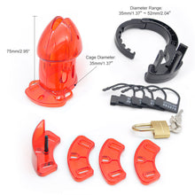 Lade das Bild in den Galerie-Viewer, Plastic Male Chastity Device - Metalchastity