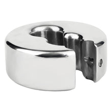 Load image into Gallery viewer, Weighted Scrotal Stretcher Ball Ring product photo - chastity accessory by MetalChastity