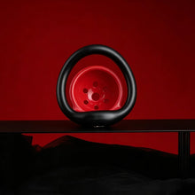 Charger l'image dans la galerie, Red Black Shield Chastity Cage product photo - chastity cage by MetalChastity