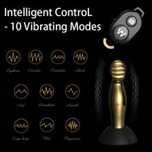 Lade das Bild in den Galerie-Viewer, Remote Control 10 Frequency Vibrator Anal Toys - Metalchastity