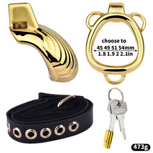 Charger l'image dans la galerie, Shell Design Golden Chastity Cage - 10