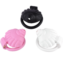 Load image into Gallery viewer, Shell Shaped Sissy Chastity Cage