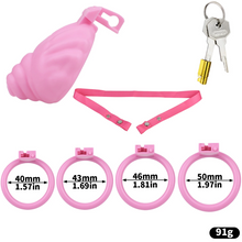 Load image into Gallery viewer, Shell Shaped Sissy Chastity Cage