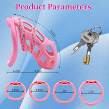 Lade das Bild in den Galerie-Viewer, Soft Pink Chastity Cage with Invisible Lock