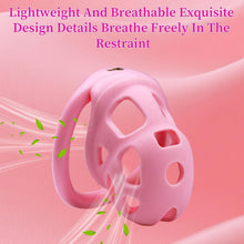 Lade das Bild in den Galerie-Viewer, Soft Pink Chastity Cage with Invisible Lock
