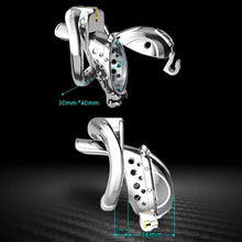 Lade das Bild in den Galerie-Viewer, Abnehmbarer Peniskäfig aus Edelstahl