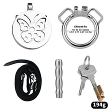 Load image into Gallery viewer, Steel Butterfly Flat Chastity Lock - 19